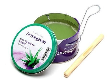 Dermogreen Cera Depilatoria Con Aloe Vera en Lata 200 gr