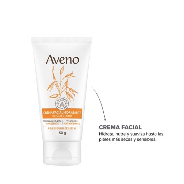 Aveno Crema Hidratante Facial Piel Sensible Seca 50 gr alt