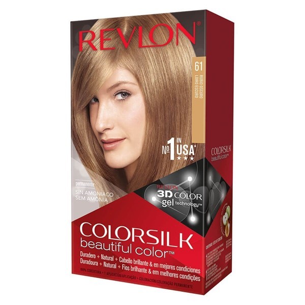 Revlon Colorsilk Beautiful Tintura Permanente Sin Amoníaco | 61 Rubio Oscuro alt