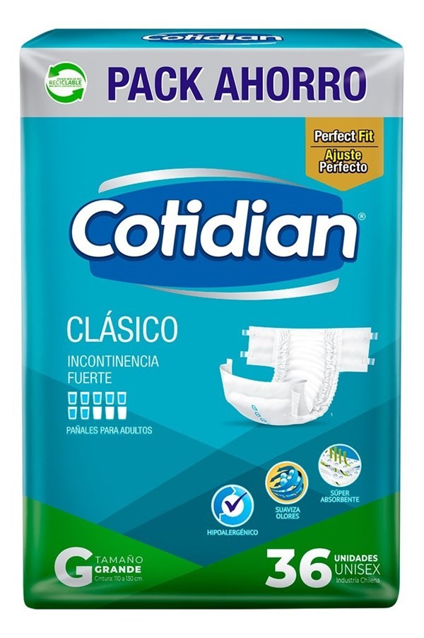 PANAL ADULTO COTIDIAN CLASICO G X36 #1