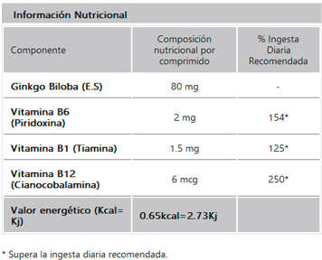 Geonat Ginkgo Biloba Diates 80 mg (30 Comprimidos) #4