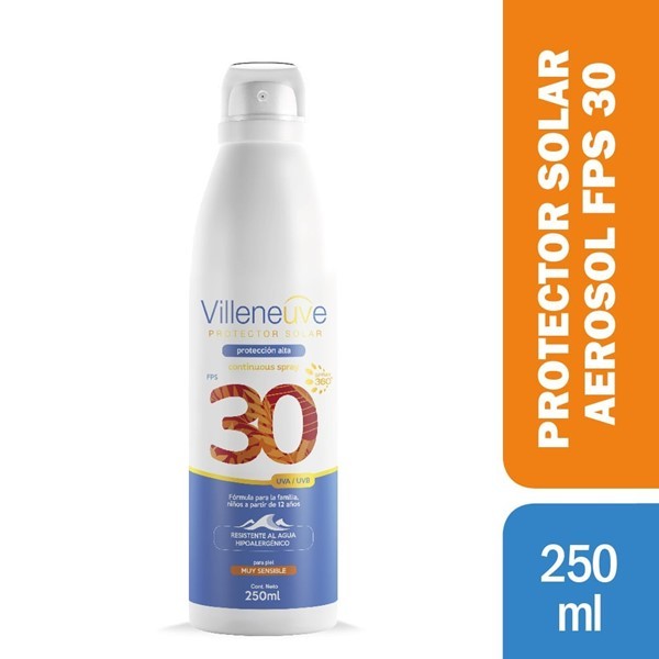 Villeneuve Protector Solar Spray Fps 30 250 ml #1