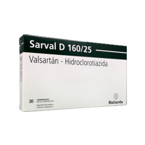 Baliarda Sarval D Valsartán + Hidroclorotiazida 160 / 25 Mg x 30 Comp #1