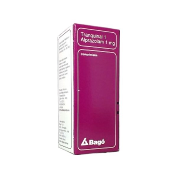 Bagó Tranquinal 1 Alprazolam 1 Mg x 60 Comp #1