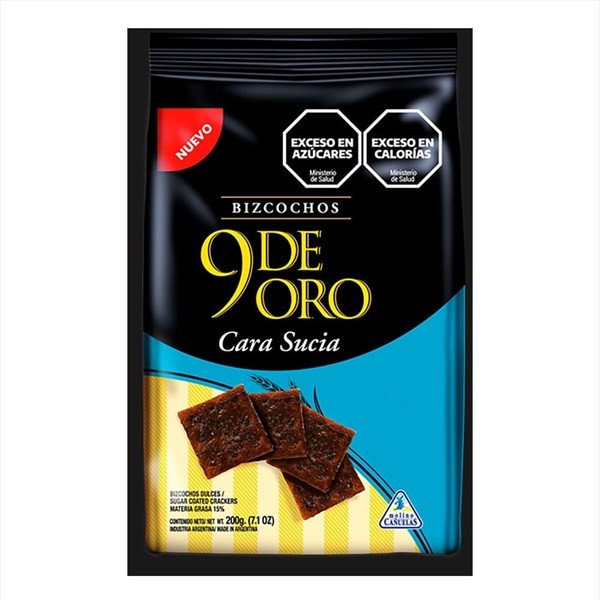 Bizcochos Dulces 9 de Oro Cara Sucia 200 g #1