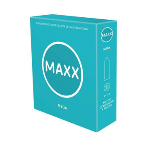 Preservativos Maxx Mega (12 cajas de 3 Unidades)
