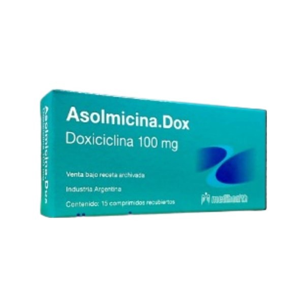 Megalabs Asolmicina Doxiciclina 100 Mg x 15 Comp Recubiertos #1