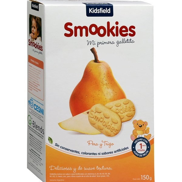 Kidsfield Galletitas Para Bebés Kidsmart Smookies Gall Pera X 150 G #1