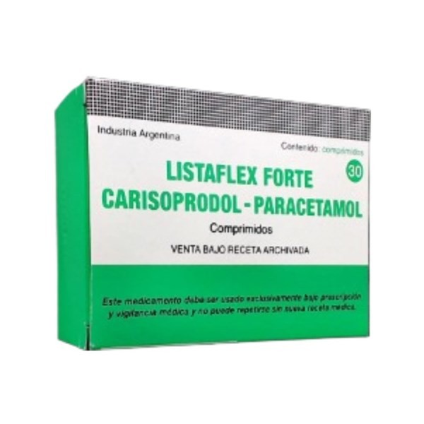 Finadiet Listaflex Forte Carisoprolol + Paracetamol x 30 Comp #1
