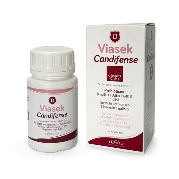 Viasek Candifense Capsulas Orales x 60U alt