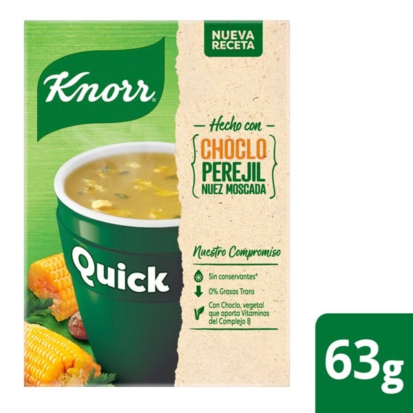 Sopa Quick Knorr Choclo 5 Sobres #1