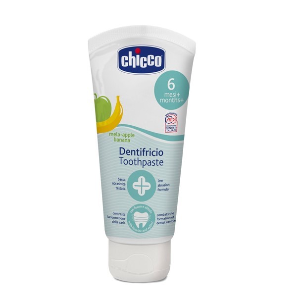 Chicco Crema Dental Infantil 6m+ Manzana/Banana alt