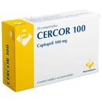 Cercor 100 mg | 20 comprimidos | Captopril #1