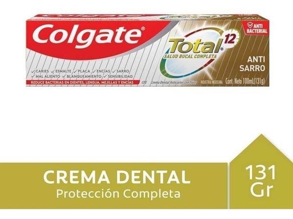 Colgate Total 12 Anti Sarro Crema Dental 131g #1