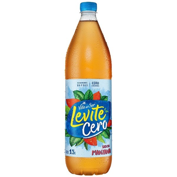 Agua Saborizada Villa Del Sur Levite Manzana Cero Sin Gas 1.5 L alt