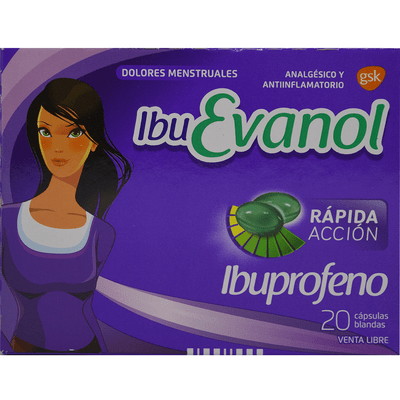 Ibuevanol 200 Mg Rápida Acción 20 Cápsulas Blandas #1