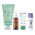 Kit Facial Dermaglós Rutina Piel Mixta a Grasa + Serum Vit C #1