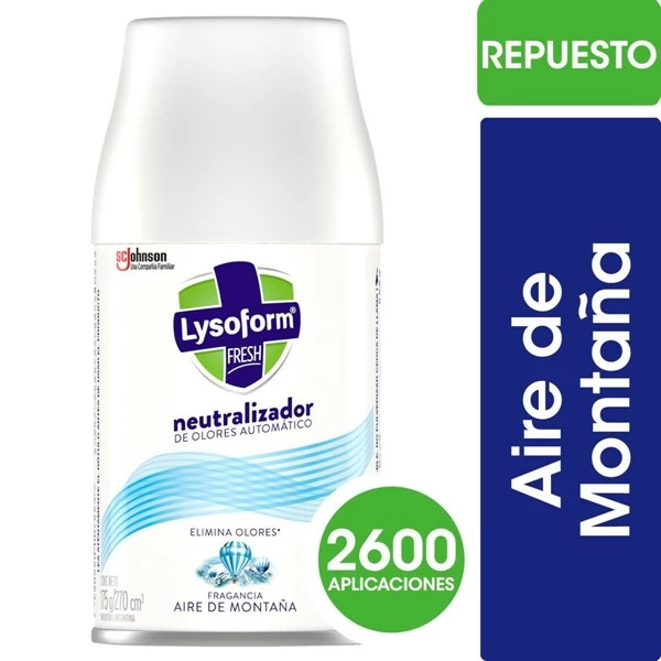 Lysoform Repuesto Aromatizador Aire de Montaña 270 ml