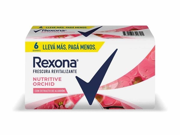 Rexona Jabón Barra Orchid | 125 gramos | 6 Unidades  #1