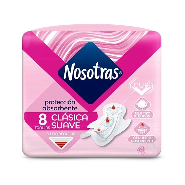 Nosotras Toallas Femeninas Clásicas (8 Unidades) alt