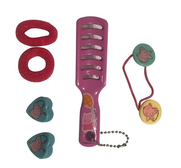 Peppa Pig Set de Accesorios de Pelo (Mochila + Peine + Colita + Hebilla) alt