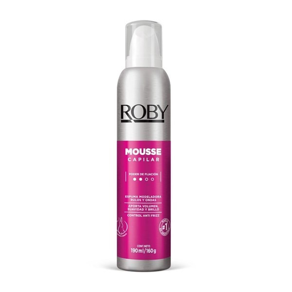 Roby Mousse Capilar Modeladora Para Rulos Y Ondas alt