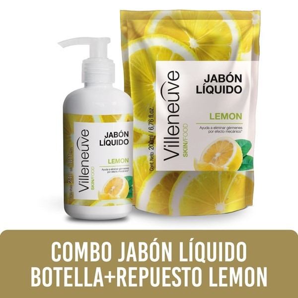 Combo Jabón Líquido Lemon + Repuesto Villeneuve #1