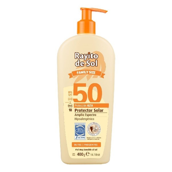 Rayito de Sol Protector Solar Oil Free Emulsión Fps50 400 gr
