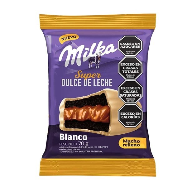 Alfajor Milka Simple Súper Dulce de Leche Blanco 70 g #1