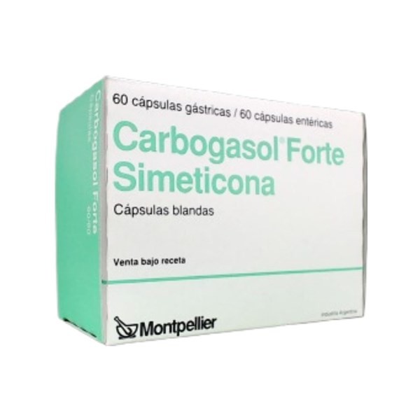 Montpellier Carbogasol Forte Simeticona x 120 Cápsulas #1
