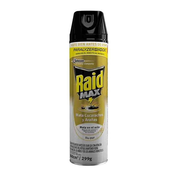 Raid Aerosol Max Mata Cucarachas/Arañas 360 ml #1
