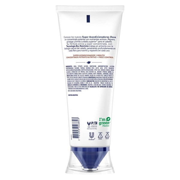 Super Acondicionador Dove 1 minuto Factor de Nutrición 50 x 170 ml alt
