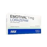 Teva Emotival 1 Mg Lorazepam x 60 Comp #1