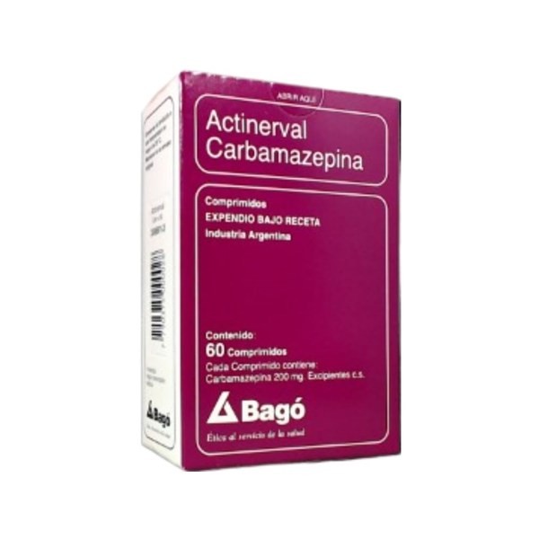Bagó Actinerval Carbamazepina 200 Mg x 60 Comp #1