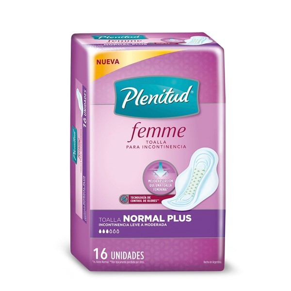 Toalla Normal Plus Plenitud Femme (16U) alt