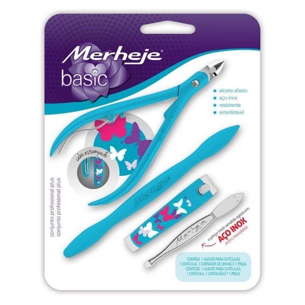 Merheje Basic Kit Plus Alicate + Cortauñas + Espatula + Pinza alt