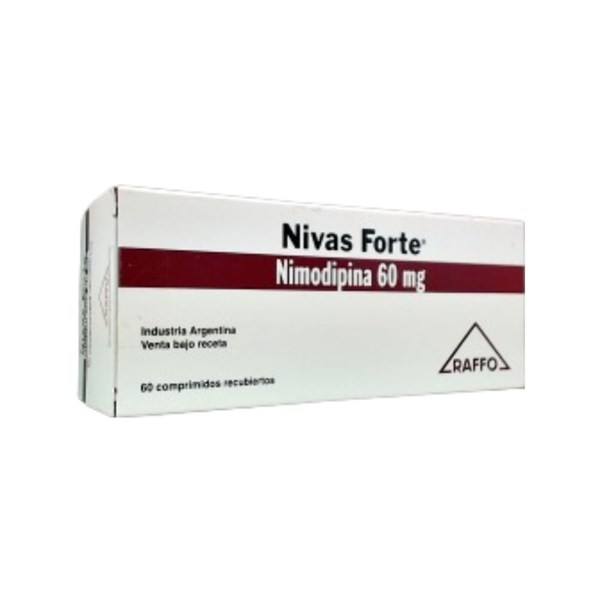 Raffo Nivas Forte Nimodipina 60 Mg x 60 Comp Recubiertos #1