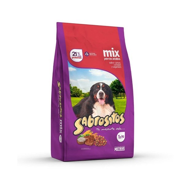 Sabrositos Adulto Mix Carnes, Cerealesy Vegetales X 1. #1