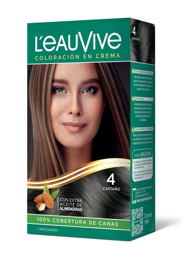 Leau Vive Kit Estuche N1 Color Castano #1