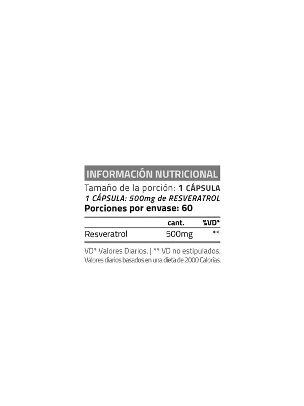 Star Nutrition Resveratrol 500 x 60 Cápsulas alt