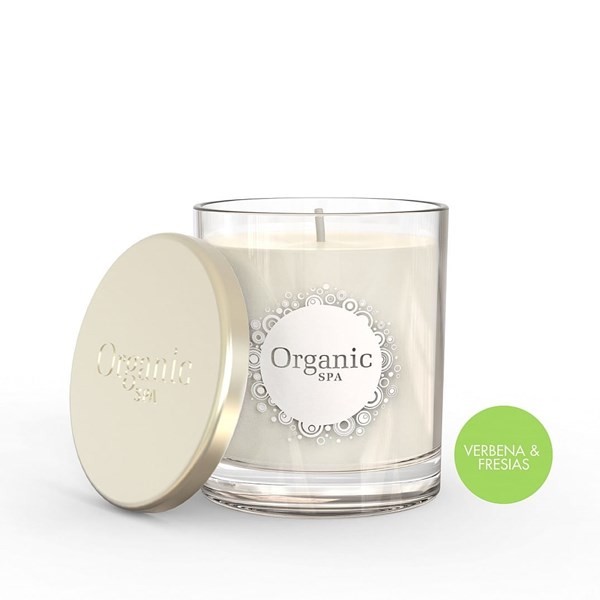 Organic Shop Vela Vegetal en Vaso Verbena Y Fresias #1