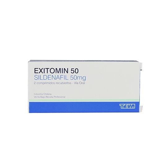 Exitomin 50 Mg | 2 Comprimidos | Sildenafilo #1