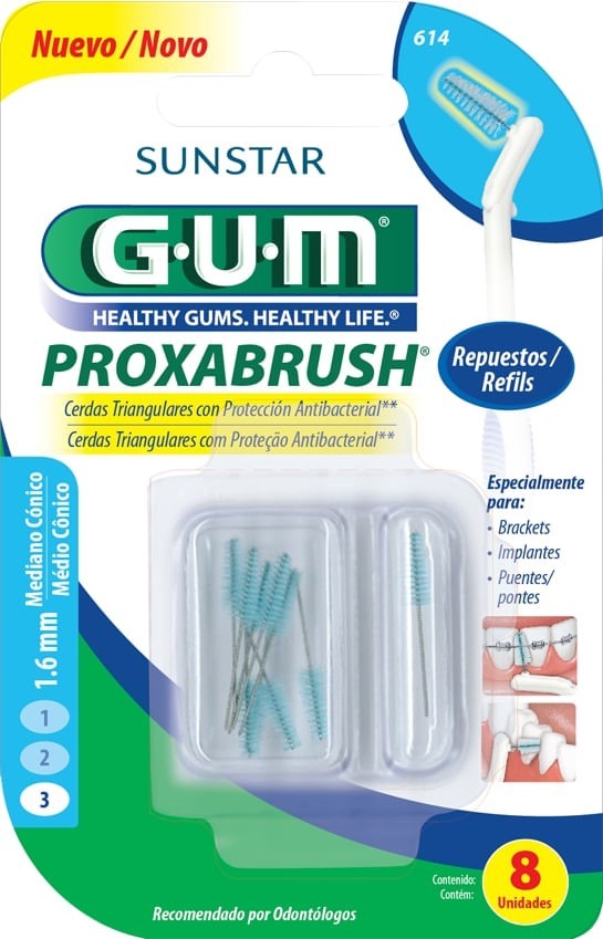 Gum Repuesto Interdental 614 Cónico (8 Unidades) #1