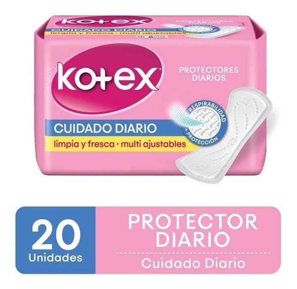 Kotex Protector Diario Cuidado Diario (20 Unidades)