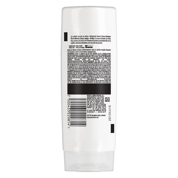 Acondicionador Pantene Pro-V Miracles Detox x 400 ml alt