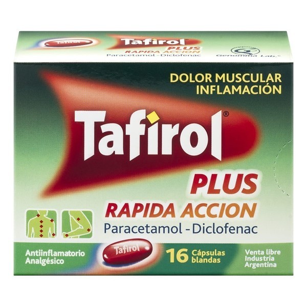 Genomma Tafirol Plus Rapida Accion Caps. Blandas X 16 alt