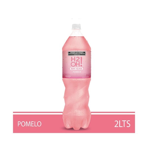 Agua Saborizada Sin Gas H2oh De Pomelo 2 Lts #1