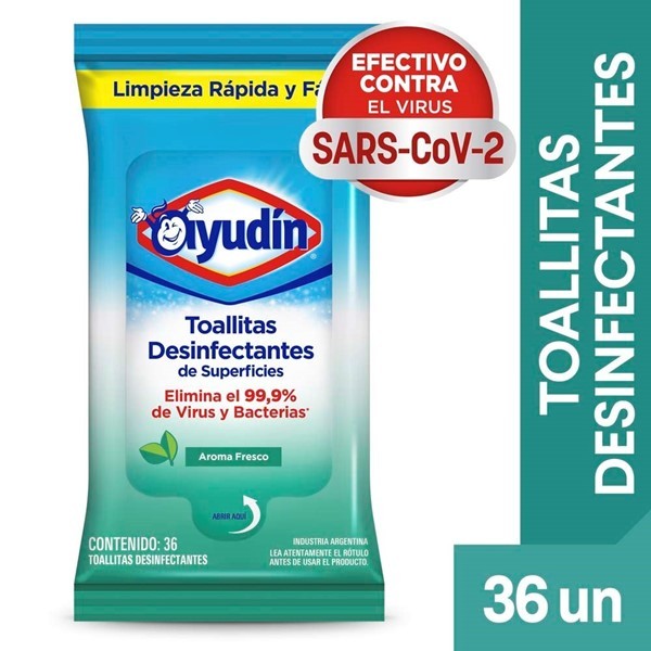 Toallitas Desinfectantes Ayudin Fresco 36u #1