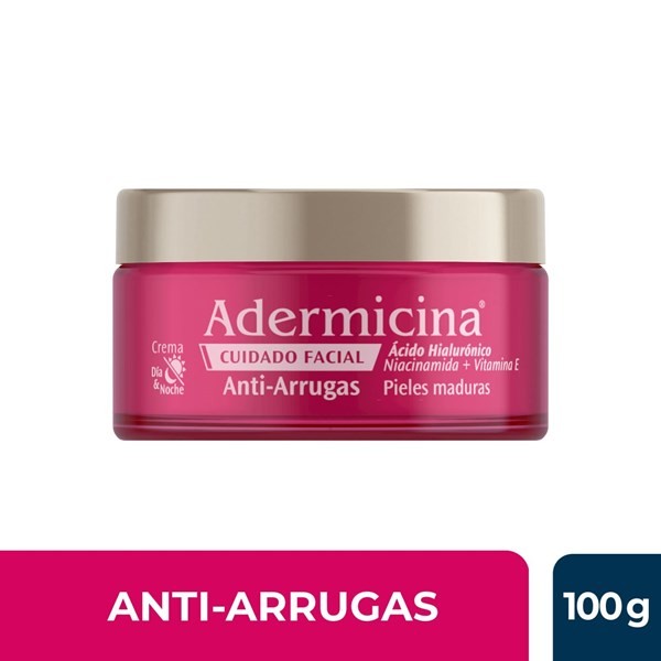Adermicina Crema Facial Anti-Arrugas Acido Hialurónico 100 g alt