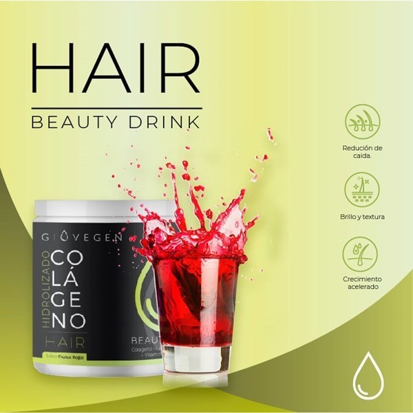 Giovegen Suplemento Colageno Hair Frutos Rojos 180 gr alt